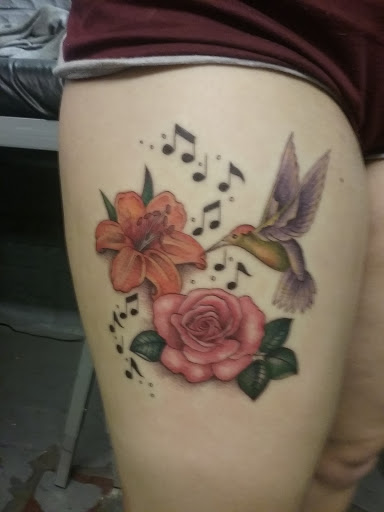 Explore flower garden tattoo ideas, creative tattoo ideas in Philadelphia, available at Tattoo Odyssey Inc