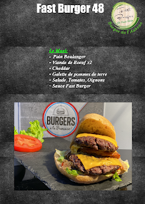 Carte du Fast Burger 48 à La Canourgue