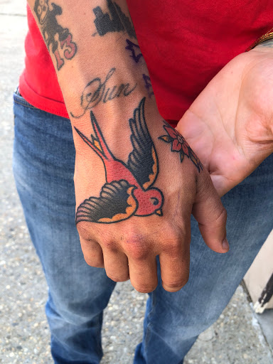 Explore cover up black tattoo ideas, creative tattoo ideas in Concord, available at Sterling Tattoo Club