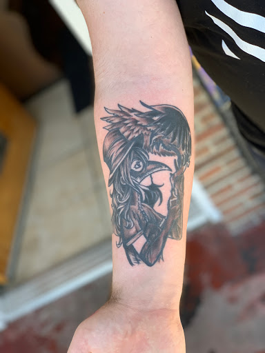Explore side of hand tattoo ideas, creative tattoo ideas in Tacoma, available at Garfield Street Tattoo Co