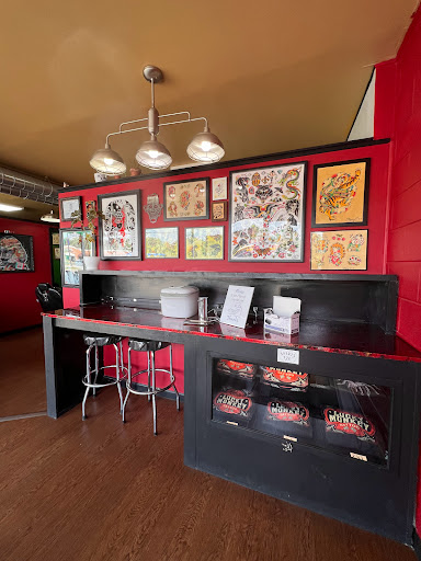 Explore st christopher tattoo ideas, creative tattoo ideas in Ann Arbor, available at Lucky Monkey Tattoo Parlour