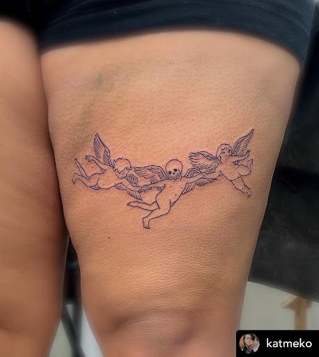 Explore funny cute tattoo ideas, creative tattoo ideas in Libertyville, available at Lucky Seven Tattoo