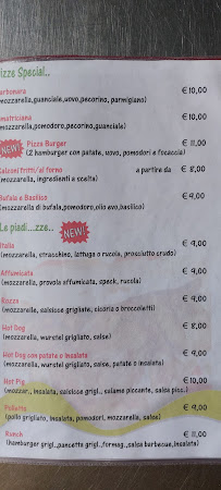 Menu / carte de Rainbow à Civitavecchia