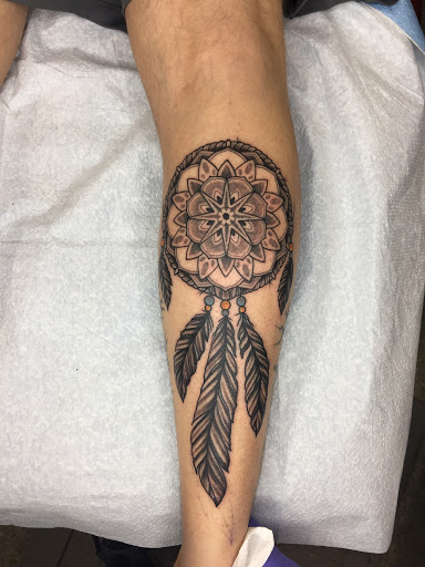 Explore shield tattoo ideas, creative tattoo ideas in Kansas City, available at Landlocked Tattoo & Piercing LLC