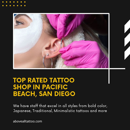 Explore guitar pick tattoo ideas, creative tattoo ideas in San Diego, available at Above All Tattoo - Pacific Beach