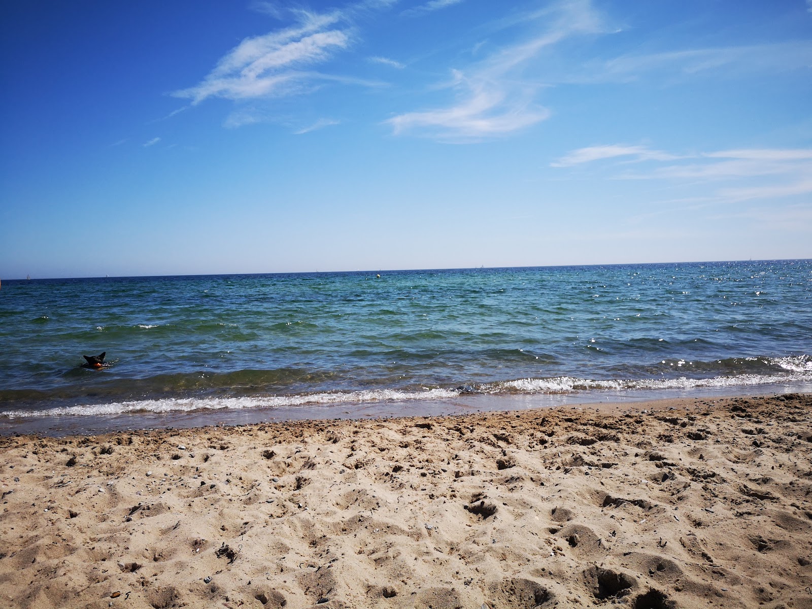 Foto van Strandstrabe Strand en de nederzetting