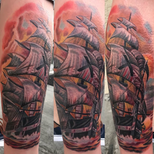 Explore ford tattoo ideas, creative tattoo ideas in Pinellas Park, available at Lollis Studios Tattoo Company