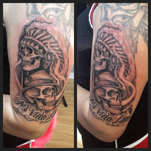 Explore tattoo ideas over scars, creative tattoo ideas in Tulia, available at Mister Placasos Tattoo Shop
