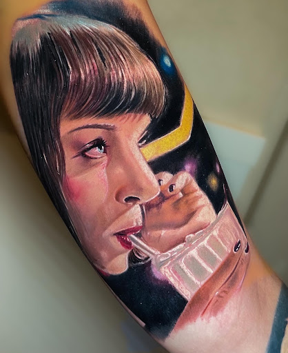 Explore depression mental health tattoo ideas, creative tattoo ideas in Corona, available at Crop Circles Tattoo Studio