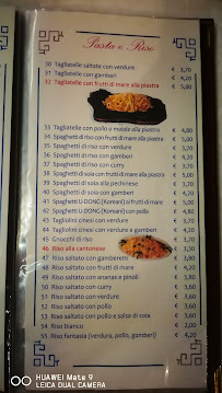 Menu / carte de Asia à Pesaro