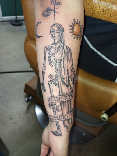 Explore calf leg tattoo ideas, creative tattoo ideas in Odessa, available at Little Dragon Tattoos Studio