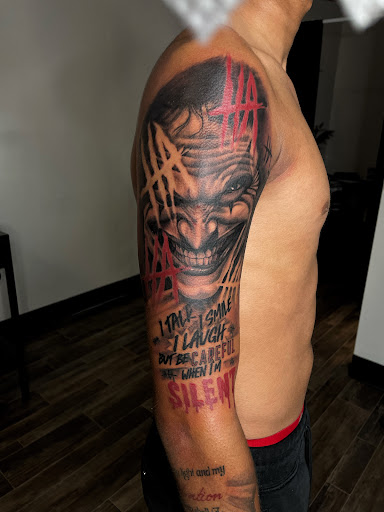 Explore the cure tattoo ideas, creative tattoo ideas in Fayetteville, available at Sombra Tattoo