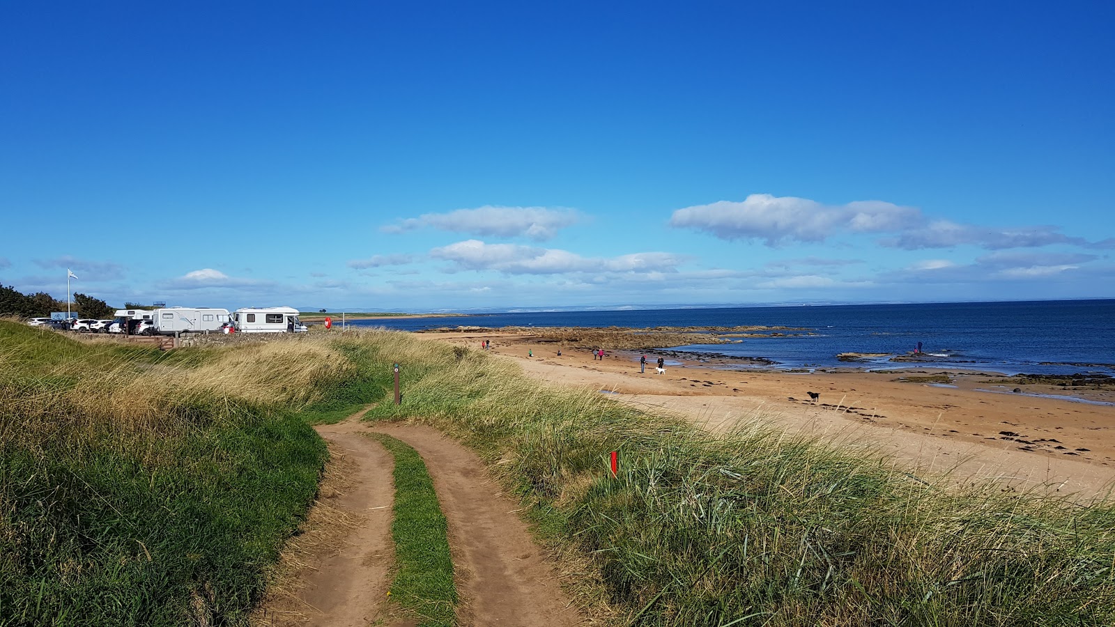 Foto van Kingsbarn Strand met hoog niveau van netheid