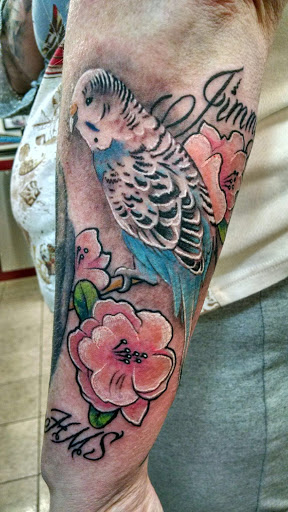 Explore honey bee tattoo ideas, creative tattoo ideas in Pottstown, available at Beneath The Skin Tattoo