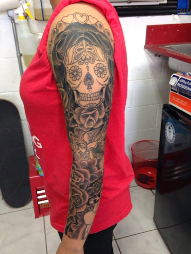 Explore gym tattoo ideas, creative tattoo ideas in Honolulu, available at Sacred Art Tattoo Waikiki