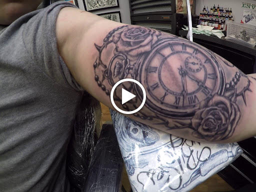 Explore badass female tattoo ideas, creative tattoo ideas in Little Falls, available at BLACKWORK TATTOO SHOP NJ