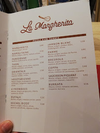 La Margherita Bagnolet à Paris menu