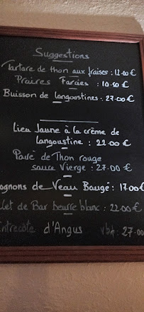 Restaurant La Marmite à Erquy (le menu)