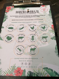 Menu du Rodizio Brazil - Noisy le sec à Noisy-le-Sec