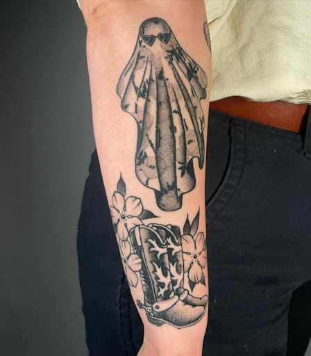 Explore chest tattoo ideas, creative tattoo ideas in Kissimmee, available at Fallen Sparrow Tattoo Co