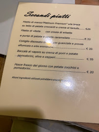 Restaurant italien Osteria da Pasqualino Gubitosa à Lucca (la carte)