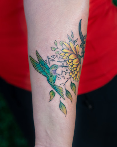 Explore arm and shoulder tattoo ideas, creative tattoo ideas in Broomfield, available at Wild Child Tattoo