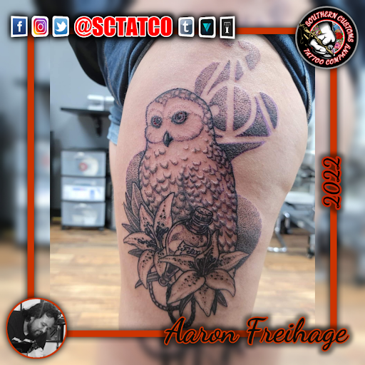 Explore tattoo ideas mushroom, creative tattoo ideas in Fayetteville, available at Southern Customs Tattoo Company