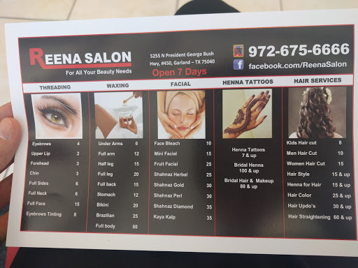 Beauty Salon «REENA SALON», reviews and photos, 5255 N President George Bush Hwy #450, Garland, TX 75040, USA