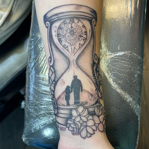 Explore tanjiro tattoo ideas, creative tattoo ideas in Mckinney, available at Borrowed Time Fine Art Gallery Tattoo Shop