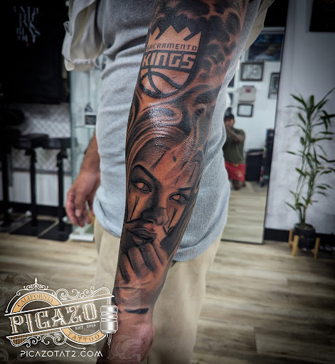 Explore dragon ball z tattoo ideas, creative tattoo ideas in Palm Desert, available at Picazo Tattoo Studio