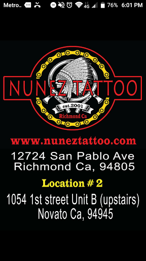 Tattoo Shop «Nunez Tattoo», reviews and photos, 12724 San Pablo Ave, Richmond, CA 94805, USA