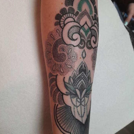 Explore female shoulder tattoo ideas, creative tattoo ideas in Dallas, available at Change of Tides Tattoo