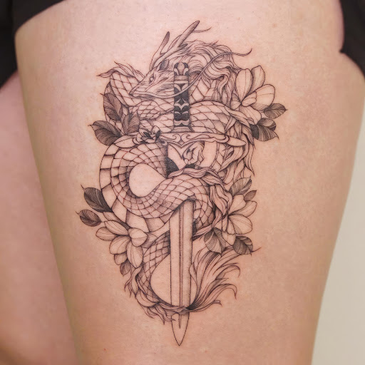 Explore healthcare tattoo ideas, creative tattoo ideas in Los Angeles, available at Mantle Tattoo