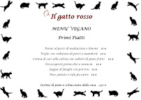 Restaurant Ristorante Il Gatto Rosso à Fornacette (le menu)
