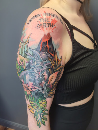 Explore swamp tattoo ideas, creative tattoo ideas in Anniston, available at Lucid Dreams Tattoos and Piercings