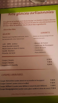 Restaurant Restaurant Le Chateaubriant à Autun (la carte)
