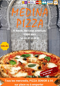 Carte du Medina Pizza à Metz