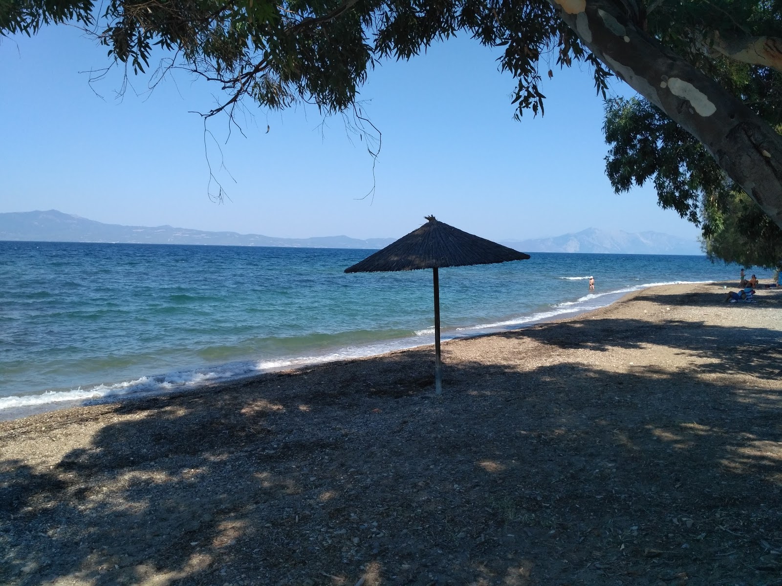 Foto de Agios Ioannis mikro beach con parcialmente limpio nivel de limpieza