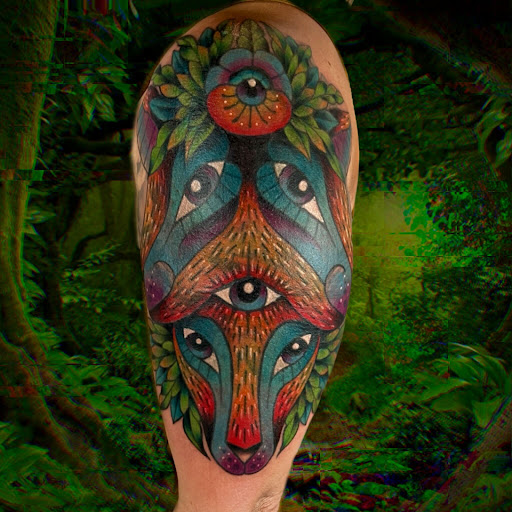 Explore san judas tattoo ideas, creative tattoo ideas in Athens, available at Pink Goblin Tattoo & Piercing