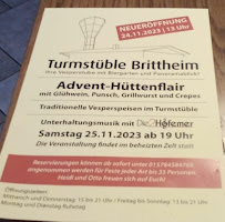 Menu du Turmstüble Brittheim à Rosenfeld