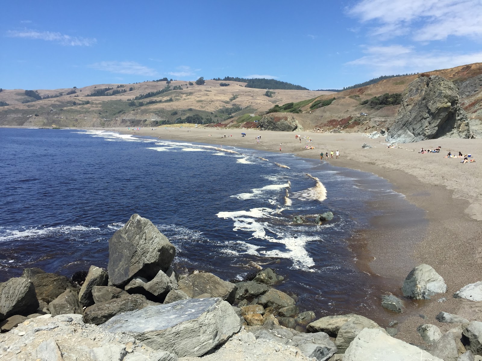 Goat Rock Beach的照片 带有碧绿色水表面
