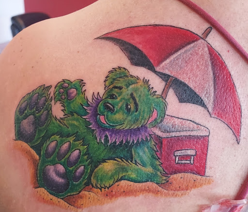 Explore small tattoo ideas behind the ear, creative tattoo ideas in Richmond, available at Redwoods Wild Side Tattoo