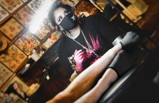 Explore tattoo thigh ideas, creative tattoo ideas in Fort Lauderdale, available at Electric Street Tattoo