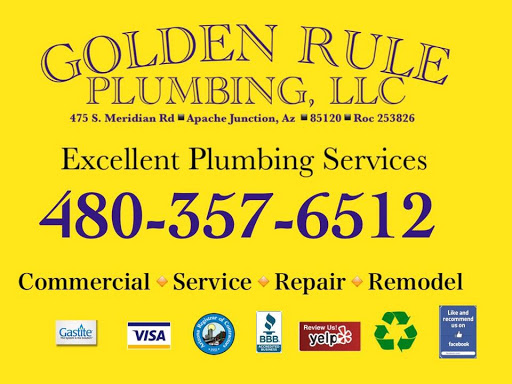 Plumber «Golden Rule Plumbing, LLC», reviews and photos, 475 S Meridian Rd, Apache Junction, AZ 85120, USA
