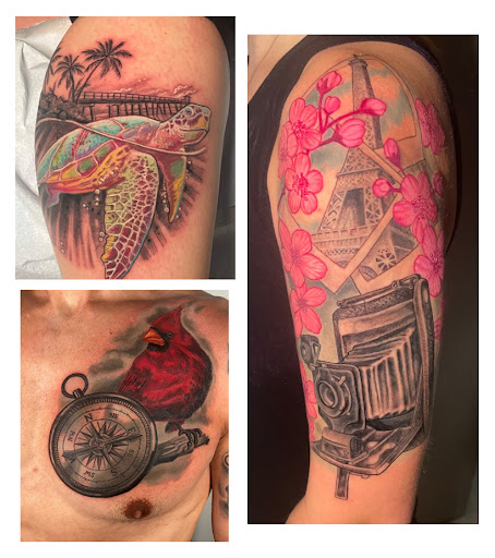 Explore 40th birthday tattoo ideas, creative tattoo ideas in Dallas, available at Ageless Arts Tattoo
