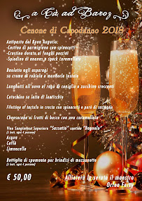 Menu du A Ca' ad Baroz à Castrocaro Terme
