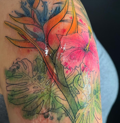 Explore just breathe tattoo ideas, creative tattoo ideas in Goose Creek, available at Red Kirin Tattoo