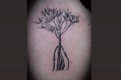 Explore tattoo cover up ideas for upper back, creative tattoo ideas in San Diego, available at Goddess Temple Tattoo Studio