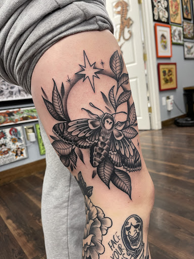 Explore tattooed wedding ring ideas, creative tattoo ideas in Chatham, available at DMC Tattoo