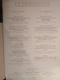 Restaurant GANACHE LE RESTAURANT à Bordeaux (le menu)